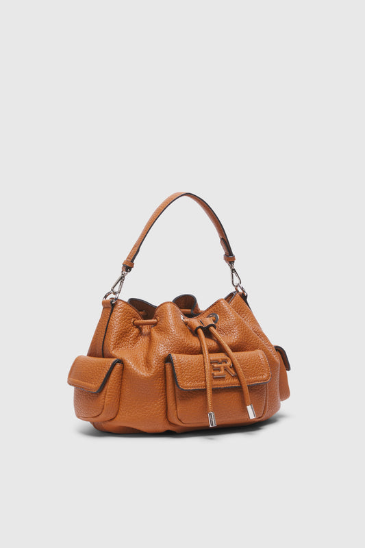 MEDIUM CARGO SHOULDER BAG WITH DRAWSTRING